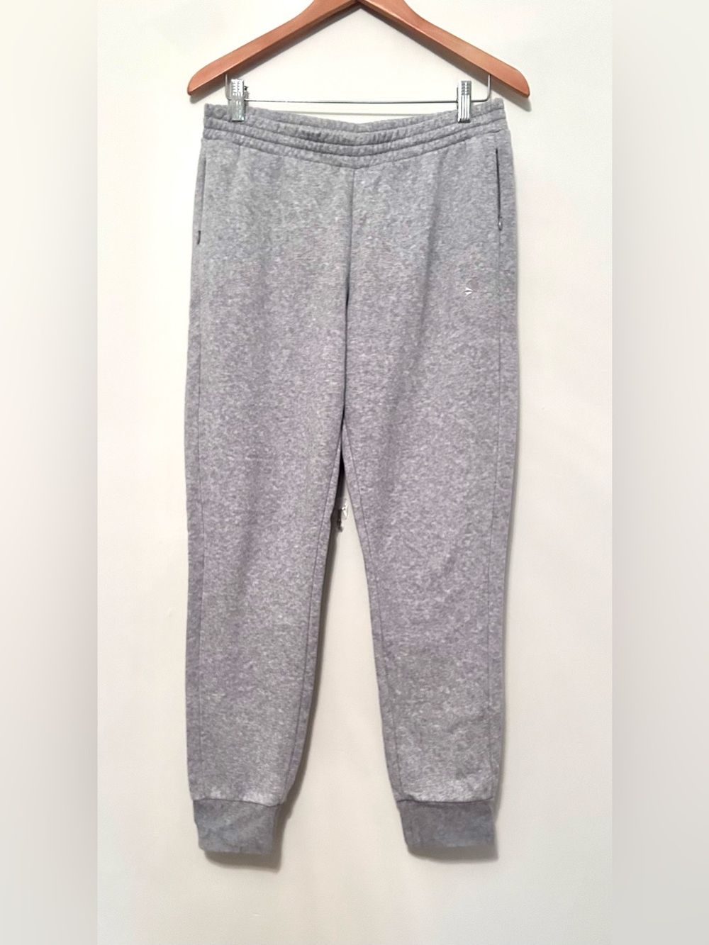 Women’s Reebok ClassGray Fleece Jogger Sweatpants Zip Side Pockets - Medium